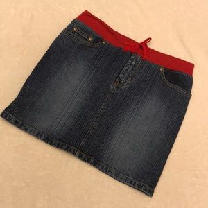 Sunshine Apparel Blue Jean Skirt w/ Stretchy Waist